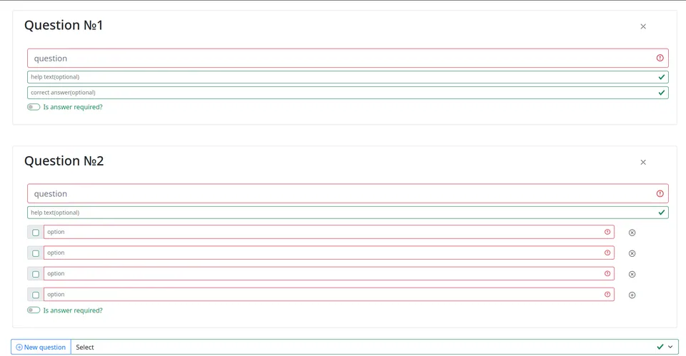 Forms generator